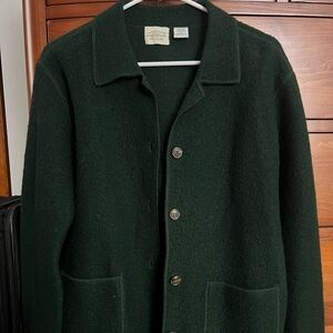 Vintage Green G.H. Bass & Co 100% Wool Jacket
